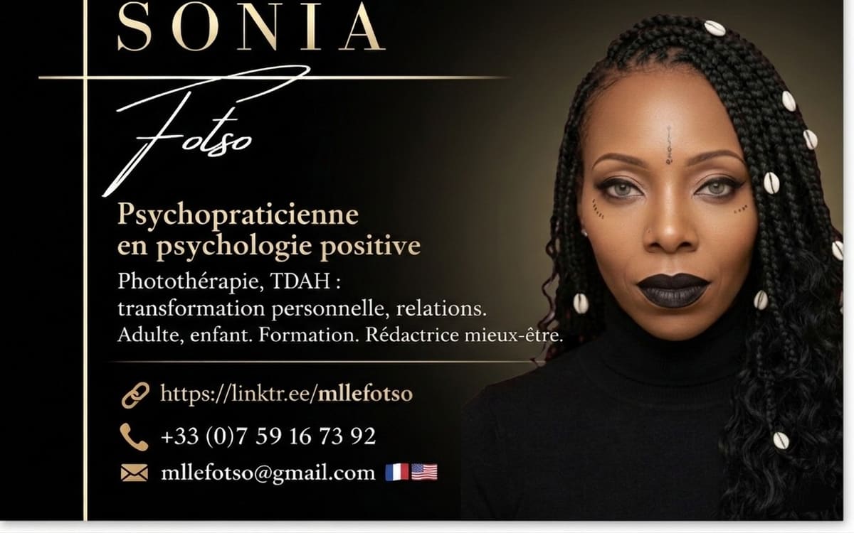 Photo de Sonia FOTSO – Coach en Psychologie Positive | Assistance Administrative à Distance